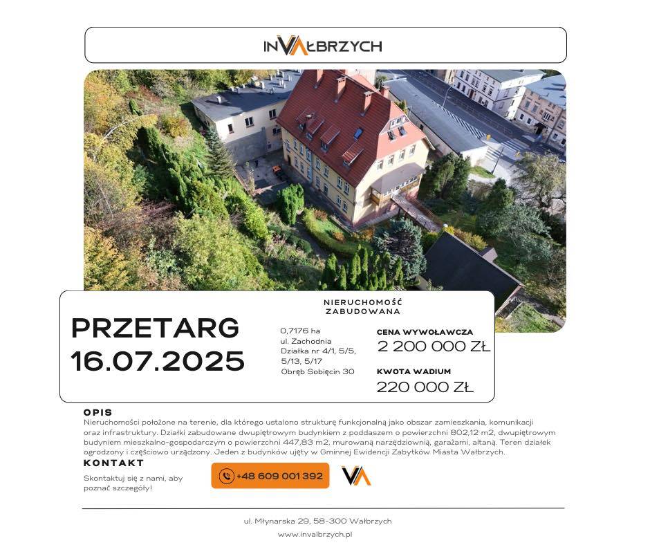 Sprzedam atrakcyjny budynek po Domu Pomocy Społecznej Wałbrzych