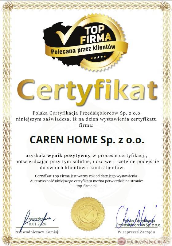 Caren Home - opieka w domu z zamieszkaniem