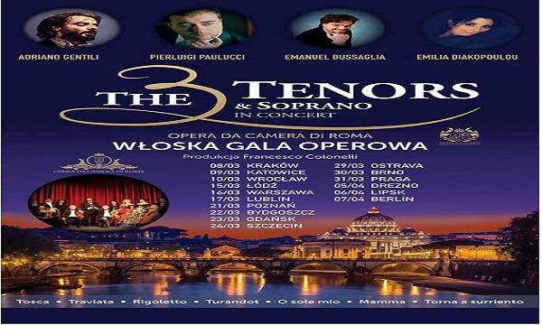 The 3 Tenors & Soprano - Włoska Gala Operowa w Lublinie