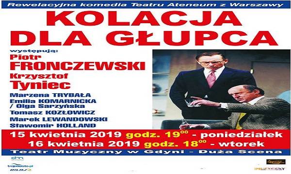 Gdynia: spektakl „Kolacja dla głupca”