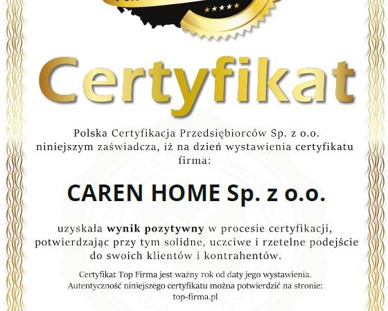 Caren Home - opieka w domu z zamieszkaniem